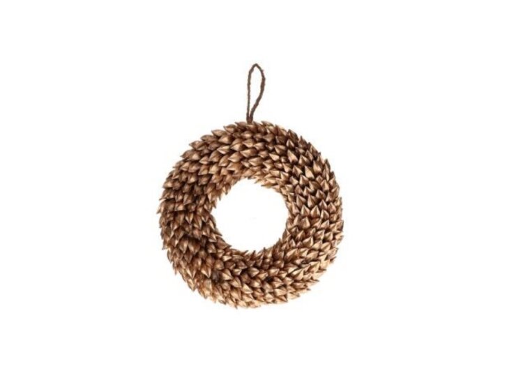 Millepensieridoro, ghirlanda con petali oro Ø 30 cm